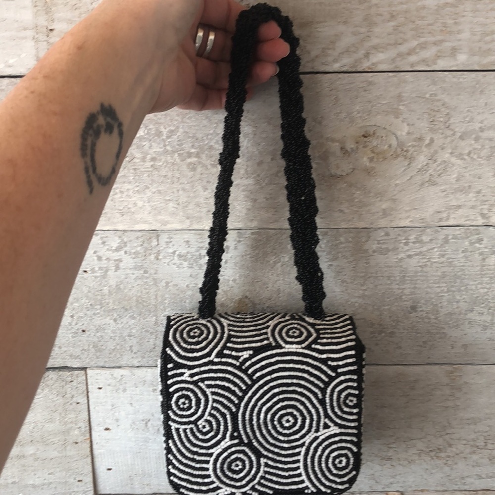 Adorable fully beaded Crossbody miniature bag